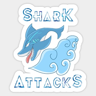 shark Attacks Sticker